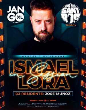 Martes 7 de Diciembre: Ismael Lora in Session