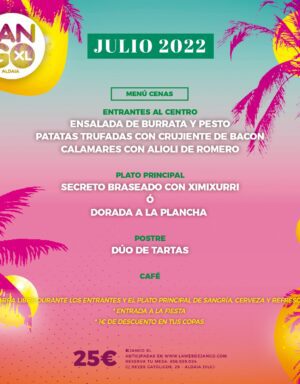 Menú Cenas - Junio 2022