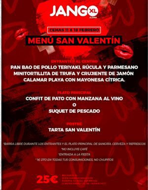 Cena Menú San Valentín - 2023